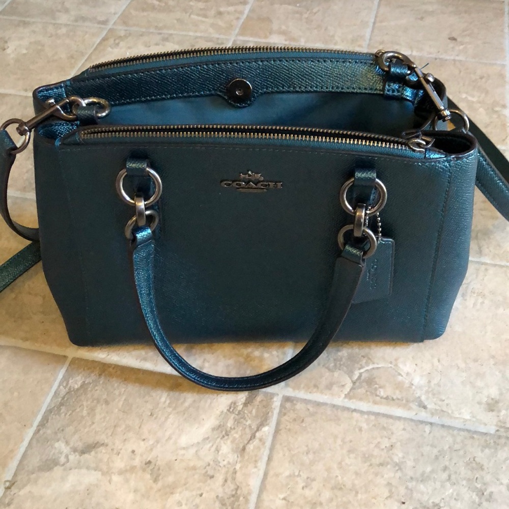 Beautiful Turquoise Coach purse